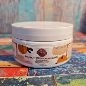 Scentsy Pumpkin Cinnamon Swirl Sugar Scrub 8oz | Fall Scented Body Exfoliator NE